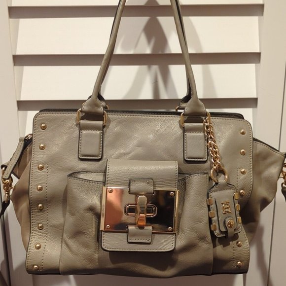 Oh by Joy Gryson Leather Handbag In Greige